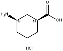 (1S,3R)-3-氨基环己烷羧酸盐酸盐 结构式
