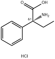 (R)-2-氨基-2-苯基丁酸盐酸盐 结构式