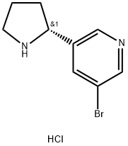 (R)-3-溴-5-(吡咯烷-2-基)吡啶二盐酸盐 结构式