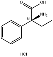 (S)-2-氨基-2-苯基丁酸盐酸盐 结构式