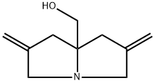 (2,6-二亚甲基四氢-1H-吡咯啉-7A(5H)-基)甲醇 结构式