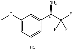 (R)-2,2,2-三氟-1-(3-甲氧基苯基)乙胺盐酸盐 结构式