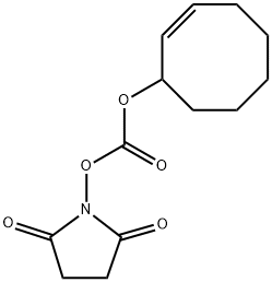 EQUATORIAL (E)-环辛-2-烯-1-基 (2,5-二氧代吡咯烷-1-基) 碳酸酯 结构式