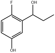 4-fluoro-3-(1-hydroxypropyl)phenol 结构式