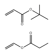 2-丙烯酸-1,1-二甲基乙酯与丙酸乙烯基酯的聚合物 结构式