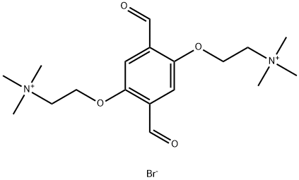 2,2'-((2,5-二甲酰基-1,4-亚苯基)双(氧基))双(N,N,N-三甲基乙铵)溴化物 结构式