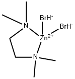 (N,N,N',N'-四甲基乙二胺)二溴化锌(II) 结构式