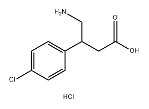 化合物BACLOFEN HYDROCHLORIDE 结构式