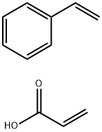 2-Propenoic acid polymer with ethenylbenzene, potassium salt 结构式