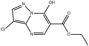 ethyl 3-chloro-7-hydroxypyrazolo[1,5-a]pyrimidine-6-carboxylate 结构式