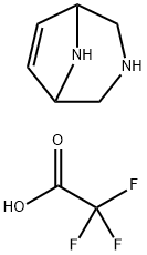 3,8-二氮杂双环[3.2.1]辛-6-烯,2,2,2-三氟乙酸盐(1:2) 结构式