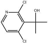 2,4-Dichloro-α,α-dimethyl-3-pyridinemethanol 结构式