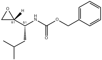 ((R)-3-甲基-1-((R)-环氧乙烷-2-基)丁基)氨基甲酸苄酯 结构式