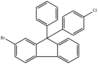 2-溴-9-(4-氯苯基)-9-苯基-9H-芴 结构式