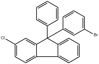 9-(3-溴苯基)-2-氯-9-苯基-9H-芴 结构式