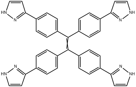 1,1,2,2-四(4-(1H-吡唑-3-基)苯基)乙烯 结构式