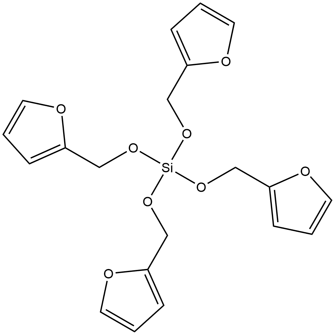四(糠基氧基)硅烷 结构式