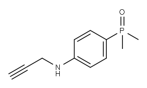 二甲基(4-(丙-2-炔-1-基氨基)苯基)氧化膦 结构式