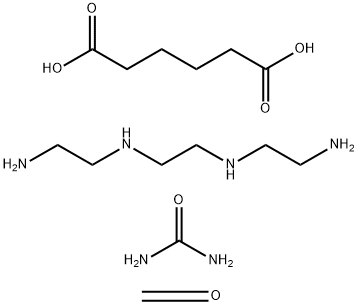 己二酸与N,N'-双(2-氨基乙基)-1,2-乙二胺、甲苯和尿素的聚合物 结构式