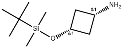 CIS-(1S,3S)-3-((叔丁基二甲基甲硅烷基)氧基)环丁烷-1-胺 结构式