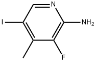 3-氟-5-碘-4-甲基吡啶-2-胺 结构式