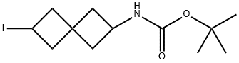 (6-碘螺[3.3]庚-2-基)氨基甲酸叔丁酯 结构式