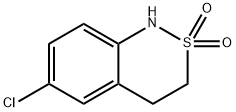 6-氯-3,4-二氢-1H-苯并[C][1,2]噻嗪2,2-二氧化物 结构式