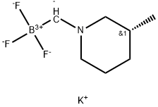 (R)-三氟((3-甲基哌啶-1-基)甲基)硼酸钾 结构式