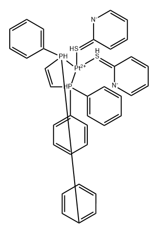Platinum,[1,2-ethenediylbis[diphenylphosphine-κP]]bis(2(1H)-pyridinethionato-κS2)-,(SP-4-2)-(9CI) 结构式