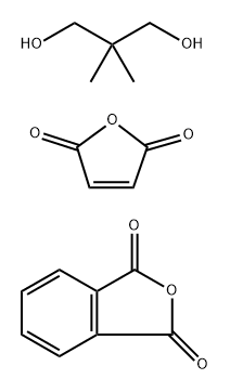 1,3-Isobenzofurandione, polymer with 2,2-dimethyl-1,3-propanediol and 2,5-furandione 结构式