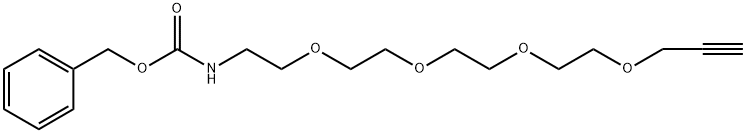 苄基(3,6,9,12-四氧杂环戊烷-14-1-基)氨基甲酸酯 结构式