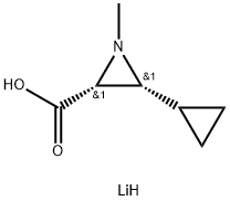 (2R,3R)-3-环丙基-1-甲基氮丙啶-2-羧酸锂 结构式