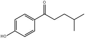 1-(4-羟基苯基)-4-甲基戊-1-酮 结构式