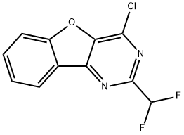 4-氯-2-(二氟甲基)苯并呋喃并[3,2-D]嘧啶 结构式