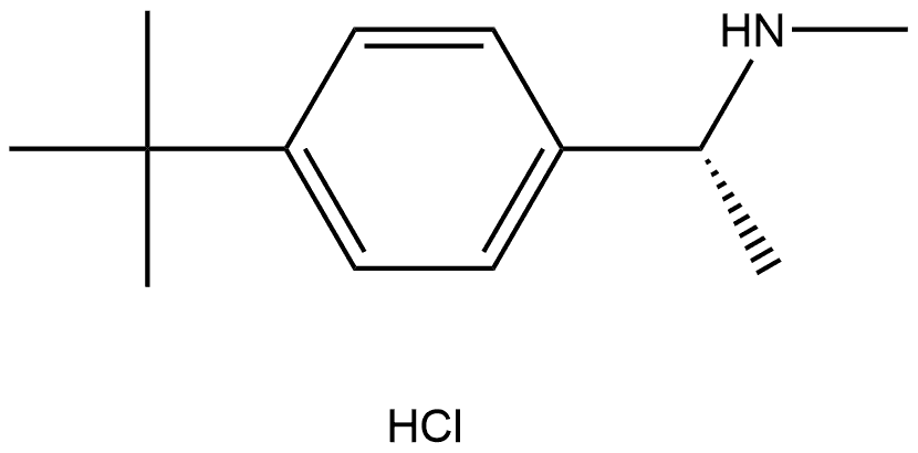 (R)-1-(4-(tert-butyl)phenyl)-N-methylethan-1-amine hydrochloride 结构式