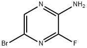 5-溴-3-氟吡嗪-2-胺 结构式