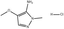 4-甲氧基-1-甲基-1H-吡唑-5-胺盐酸盐 结构式
