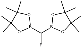 2,2'-(氟亚甲基)双(4,4,5,5-四甲基-1,3,2-二氧硼杂环戊烷) 结构式