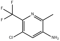 5-氯-2-甲基-6-(三氟甲基)吡啶-3-胺 结构式