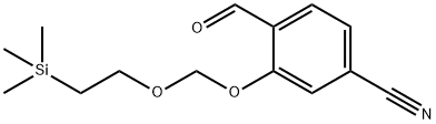 4-甲酰基-3-((2-(三甲硅基)乙氧基)甲氧基)苄腈 结构式