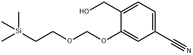 4-(羟甲基)-3-((2-(三甲硅基)乙氧基)甲氧基)苄腈 结构式