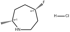 5-氟六氢-2-甲基-1H氮杂卓盐酸盐(1:1),(2R,5S) 结构式