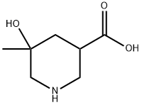 5-羟基-5-甲基-3-哌啶羧酸 结构式