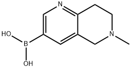 (6-甲基-5,6,7,8-四氢-1,6-萘啶-3-基)硼酸 结构式