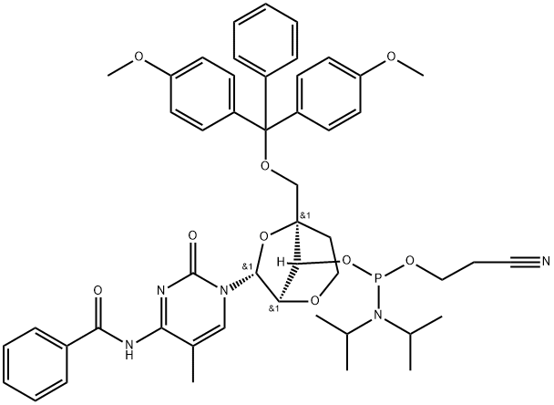 ENA-5MEC (BZ) PHOSPHORAMIDITE 结构式