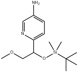 6-[1-[[(1,1-二甲基乙基)二甲基甲硅烷基]氧基]-2-甲氧基乙基]-3-吡啶胺 结构式