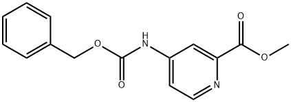 4-(((苄氧基)羰基)氨基)吡啶甲酸甲酯 结构式