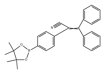 2-(4-PINACOLATOBORONPHENYL)-3,3-DIPHENYLACRYLONITRILE 结构式
