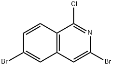 3,6-二溴-1-氯异喹啉 结构式