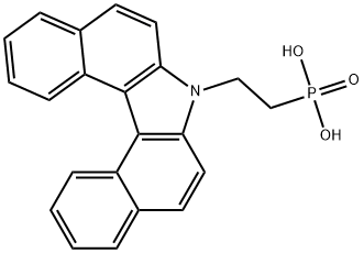 [2-(7H-二苯并咔唑-7-基)乙基]磷酸 结构式